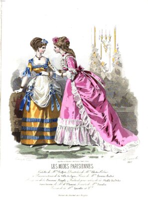 Les Modes parisiennes Samstag 27. Februar 1869