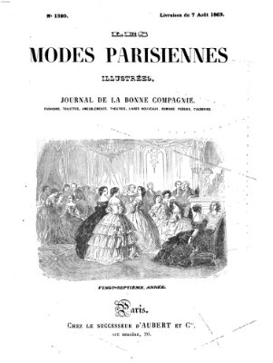 Les Modes parisiennes Samstag 7. August 1869