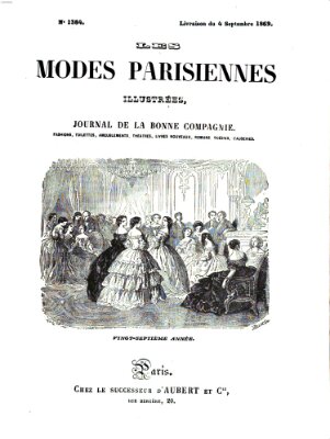 Les Modes parisiennes Samstag 4. September 1869