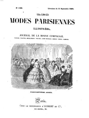 Les Modes parisiennes Samstag 11. September 1869