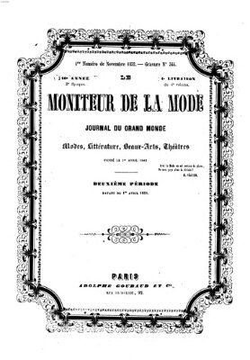 Le Moniteur de la mode Freitag 5. November 1852