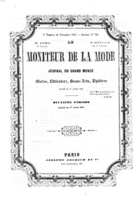 Le Moniteur de la mode Donnerstag 25. November 1852