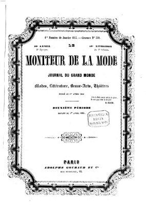 Le Moniteur de la mode Mittwoch 5. Januar 1853