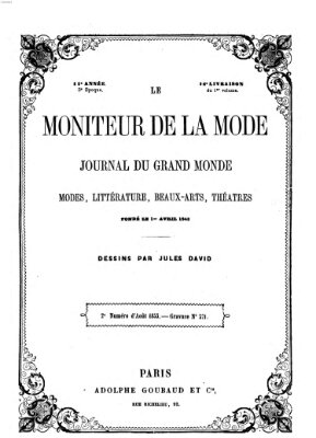 Le Moniteur de la mode Montag 15. August 1853