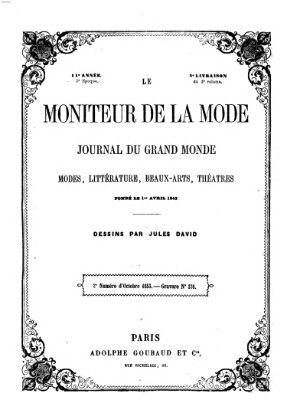 Le Moniteur de la mode Samstag 15. Oktober 1853