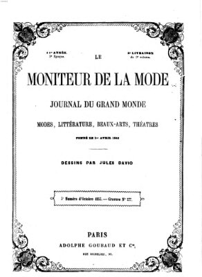 Le Moniteur de la mode Dienstag 25. Oktober 1853