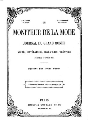 Le Moniteur de la mode Dienstag 15. November 1853