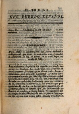 El Tribuno del pueblo español Dienstag 12. Januar 1813