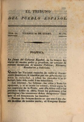 El Tribuno del pueblo español Freitag 22. Januar 1813