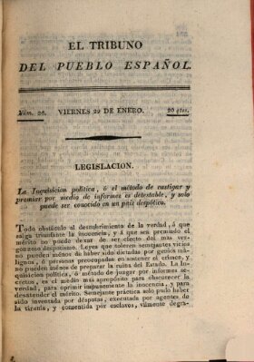 El Tribuno del pueblo español Freitag 29. Januar 1813