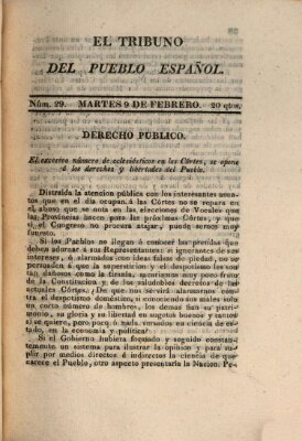 El Tribuno del pueblo español Dienstag 9. Februar 1813