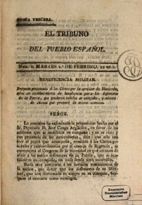 El Tribuno del pueblo español Dienstag 1. Februar 1814