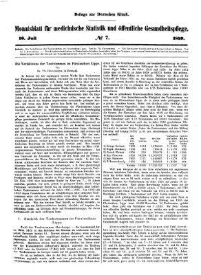 Deutsche Klinik Samstag 16. Juli 1859