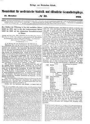 Deutsche Klinik Samstag 17. Oktober 1863