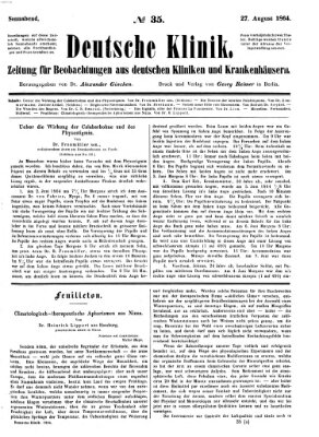 Deutsche Klinik Samstag 27. August 1864