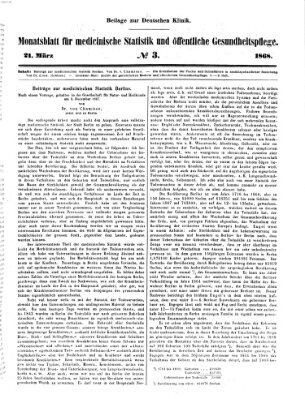 Deutsche Klinik Samstag 21. März 1868