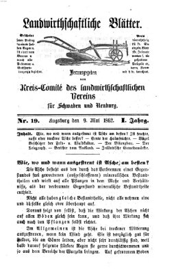 Landwirtschaftliche Blätter für Schwaben und Neuburg Freitag 9. Mai 1862