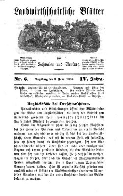Landwirtschaftliche Blätter für Schwaben und Neuburg Freitag 3. Februar 1865