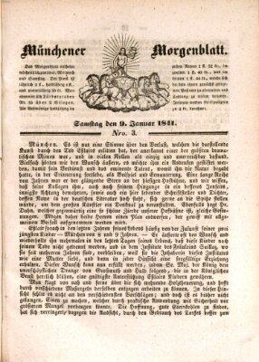 Münchener Morgenblatt Samstag 9. Januar 1841