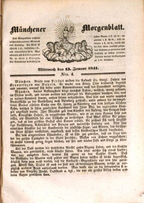 Münchener Morgenblatt Mittwoch 13. Januar 1841