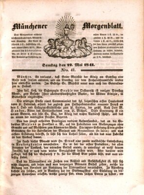 Münchener Morgenblatt Samstag 22. Mai 1841