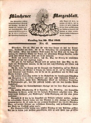 Münchener Morgenblatt Samstag 29. Mai 1841