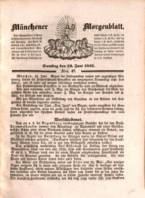 Münchener Morgenblatt Samstag 12. Juni 1841