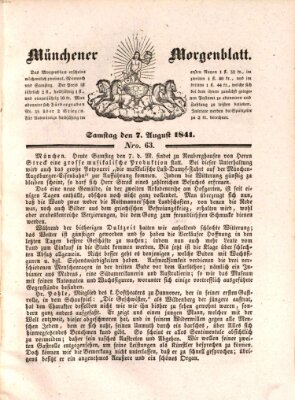 Münchener Morgenblatt Samstag 7. August 1841