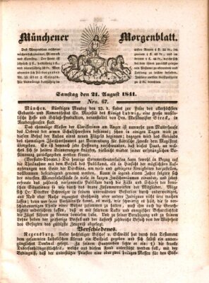 Münchener Morgenblatt Samstag 21. August 1841