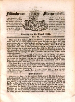 Münchener Morgenblatt Samstag 28. August 1841