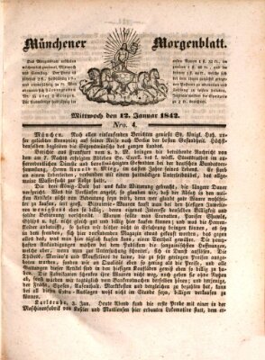 Münchener Morgenblatt Mittwoch 12. Januar 1842