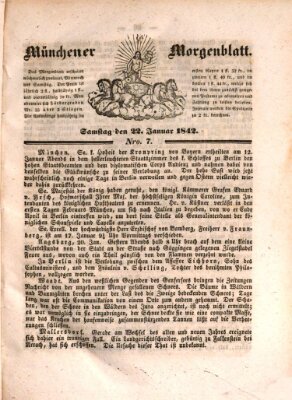 Münchener Morgenblatt Samstag 22. Januar 1842