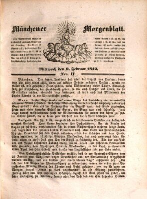 Münchener Morgenblatt Mittwoch 9. Februar 1842