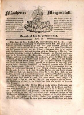 Münchener Morgenblatt Samstag 19. Februar 1842