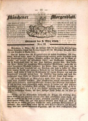 Münchener Morgenblatt Mittwoch 2. März 1842