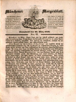 Münchener Morgenblatt Samstag 19. März 1842