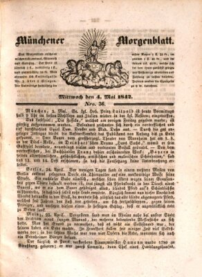 Münchener Morgenblatt Mittwoch 4. Mai 1842