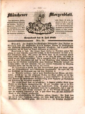 Münchener Morgenblatt Samstag 9. Juli 1842