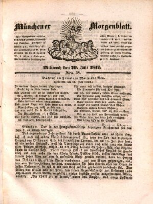 Münchener Morgenblatt Mittwoch 20. Juli 1842