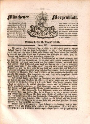 Münchener Morgenblatt Mittwoch 3. August 1842