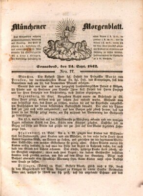 Münchener Morgenblatt Samstag 24. September 1842