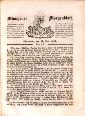 Münchener Morgenblatt Mittwoch 26. Oktober 1842