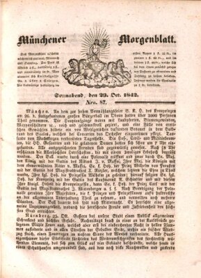 Münchener Morgenblatt Samstag 29. Oktober 1842