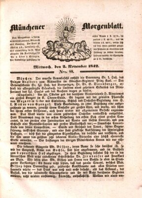 Münchener Morgenblatt Mittwoch 2. November 1842