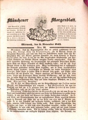 Münchener Morgenblatt Mittwoch 9. November 1842