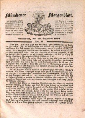 Münchener Morgenblatt Samstag 10. Dezember 1842