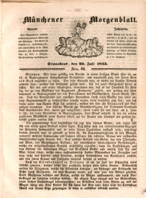 Münchener Morgenblatt Samstag 29. Juli 1843