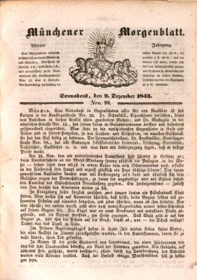 Münchener Morgenblatt Samstag 9. Dezember 1843