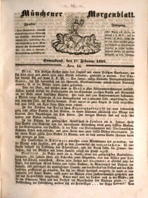 Münchener Morgenblatt Samstag 17. Februar 1844