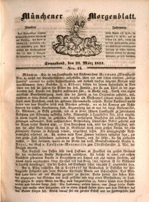 Münchener Morgenblatt Samstag 23. März 1844